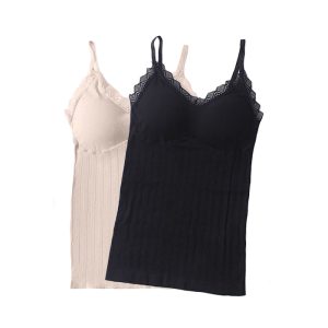 ComfortTop, 1+1 ZDARMA sada triček s výztuží v černé a béžové barvě