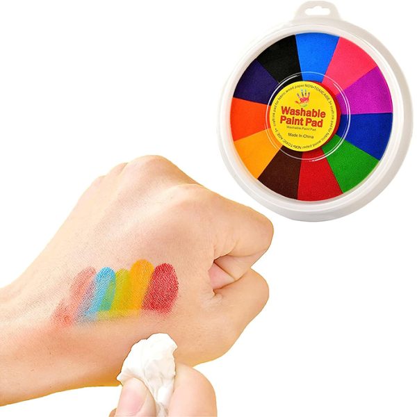 FingerPaintingSet, sada 12 barev na tvoření rukama + omalovánka