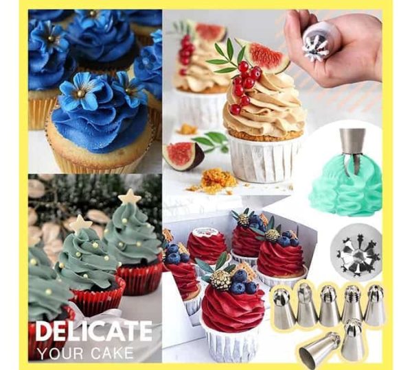 Cakemaster, sada 8 nástavců pro špičkovou dekoraci dezertů