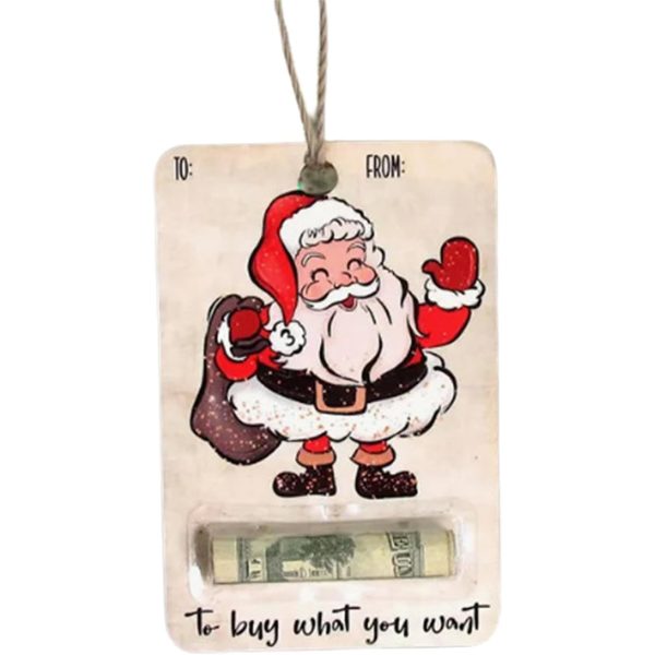 BestGift, vánoční přání s kapsou na peníze (3 kusy)