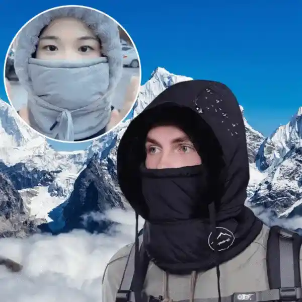 MuffHat, zimní čepice s šálou a maskou