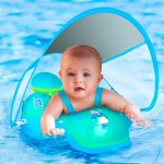 FloatyBaby, plavecký kruh pro miminka a batolata s ochrannou stříškou